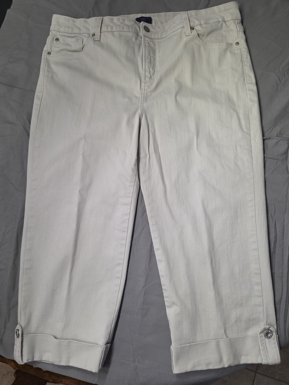 NYDJ Light Beige Crop Pants